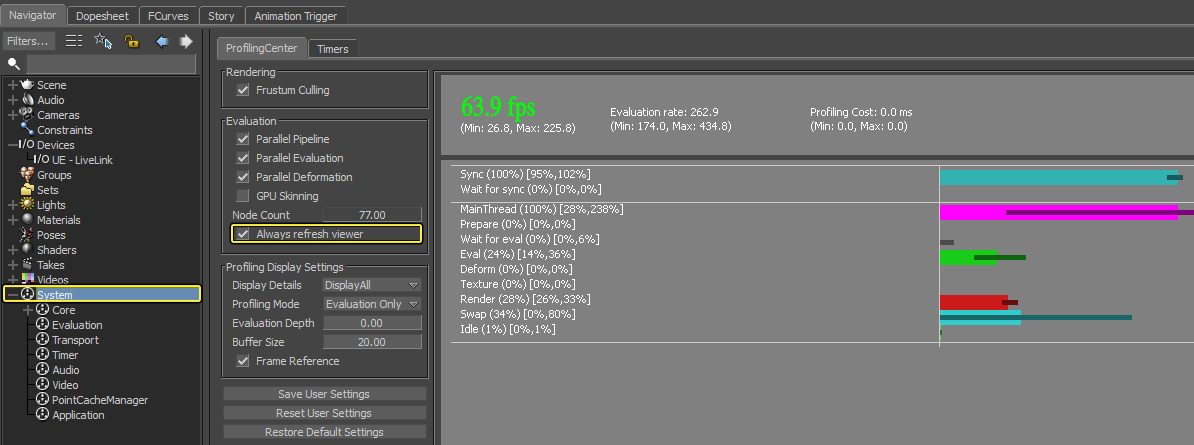Motionbuilder リターゲットワークフロー Unlit Sphere