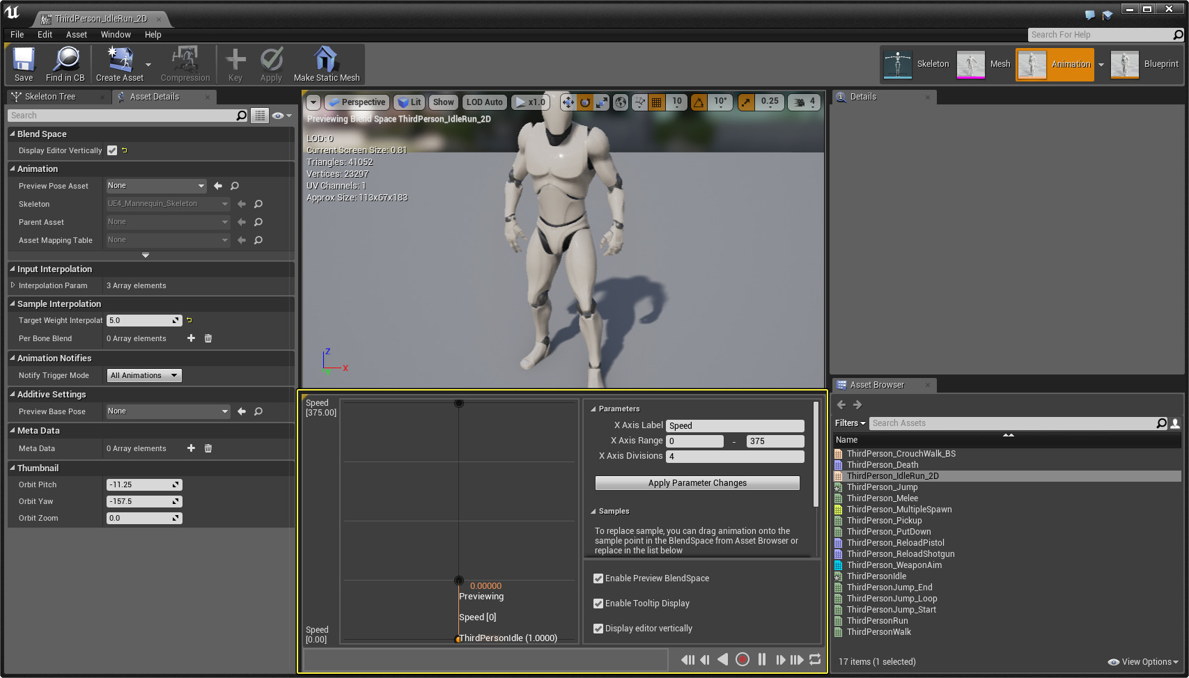 Animation Asset Editor | Unreal Engine Documentation
