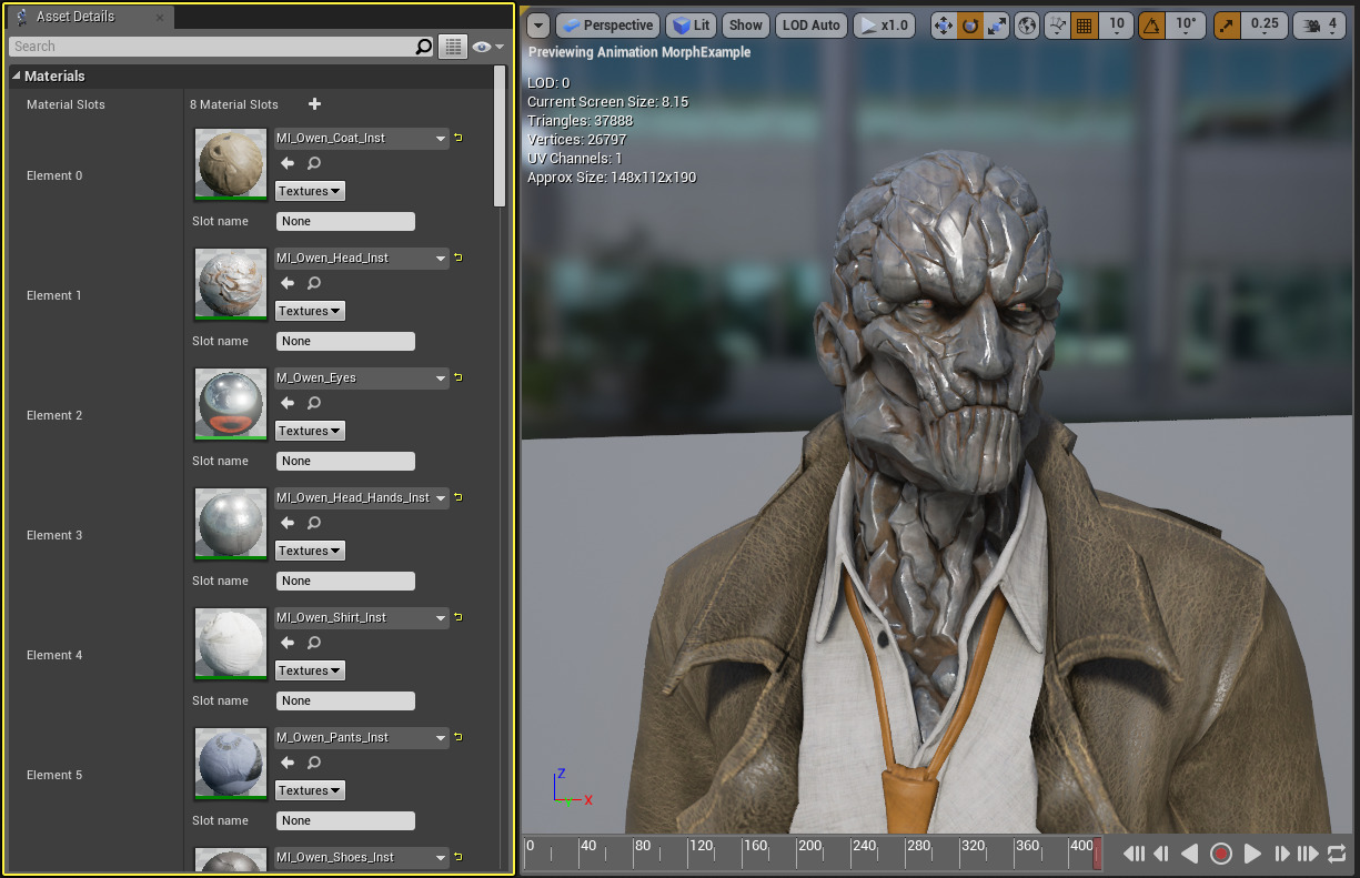 Character Creator 4 Online Manual - Smoothing Mesh Faces with