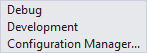 Project - Configuration Menu