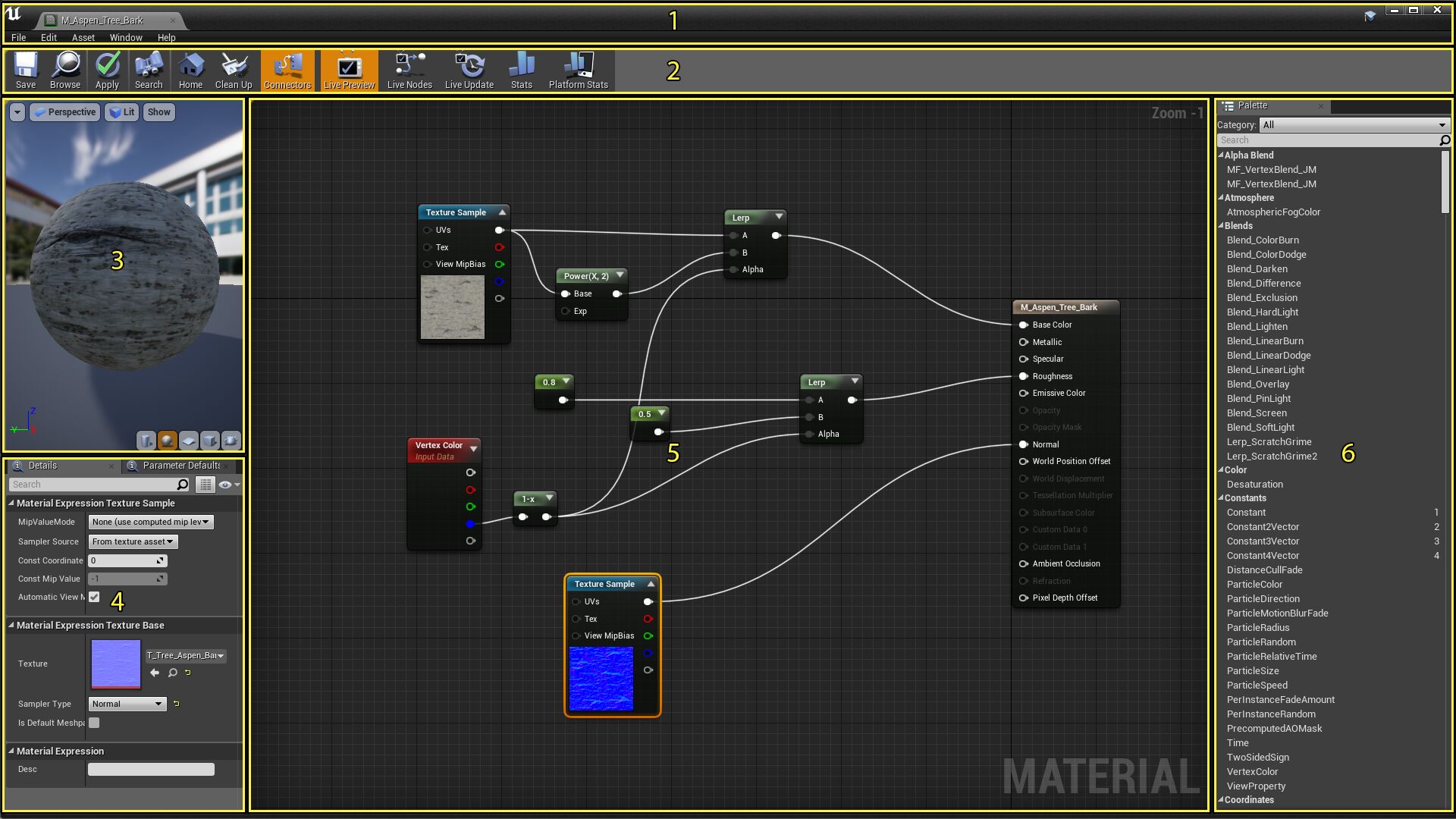 Material Editor Ui Unreal Engine Documentation