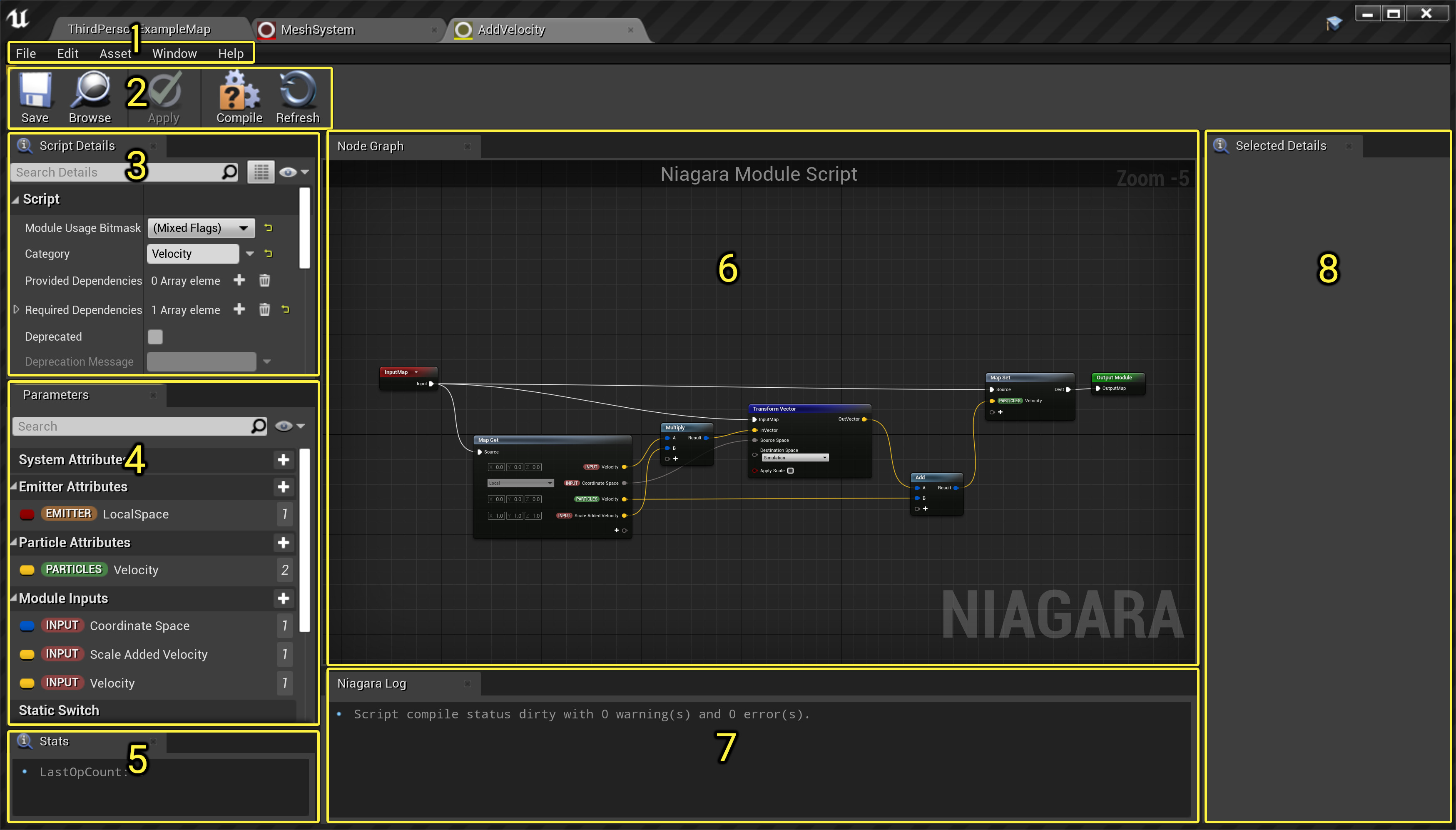 expedition Unpacking Is Niagara Script Editor Reference | Unreal Engine Documentation