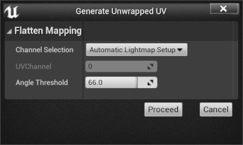 Unwrap UV settings