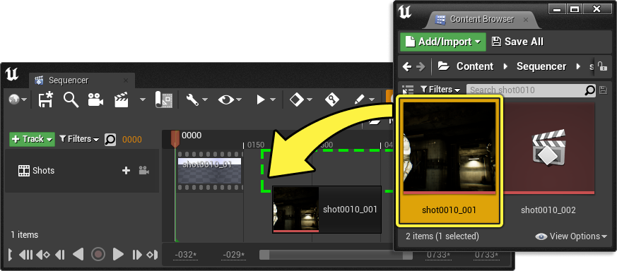 how to go back in editing mode in shot designer