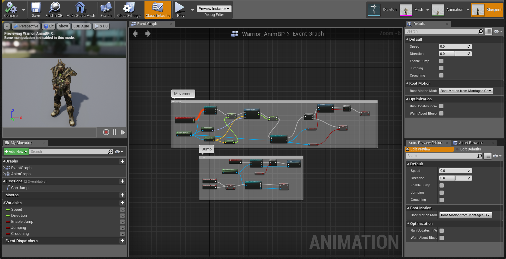 Anim Blueprint Editor | Unreal Engine  Documentation