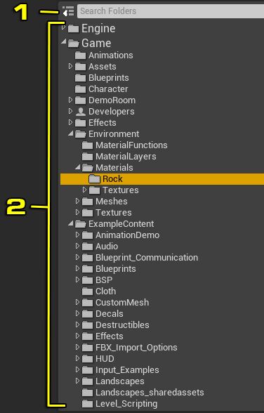 コンテンツ ブラウザ Ui Unreal Engine ドキュメント
