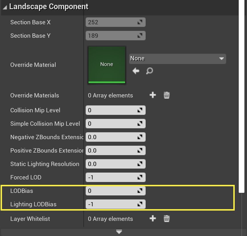 Landscape Manage Mode in Unreal Engine