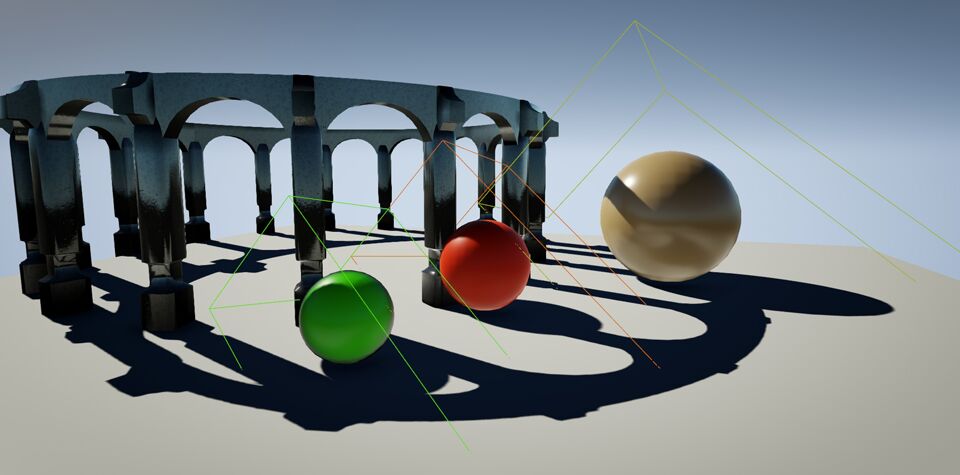 10. Real-time lights and casting shadows on static and dynamic objects