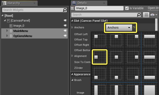 Creating A Main Menu Unreal Engine 4 27 Documentation