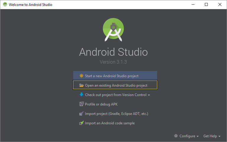 android studio 3.0.1 signing config