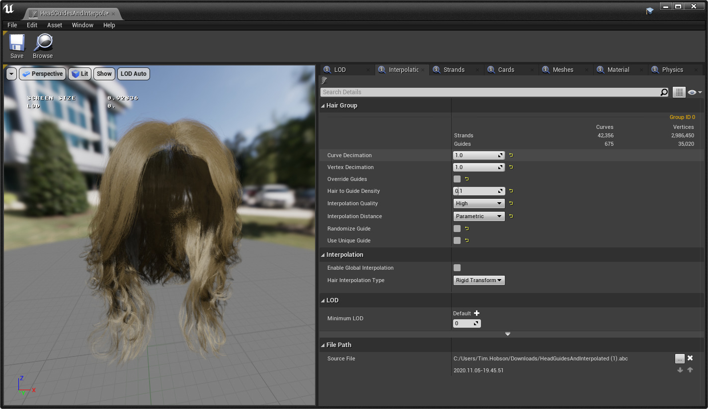 Hair Rendering | Unreal Engine  Documentation