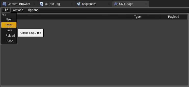 USD Stage Editor Quick Start in Unreal Engine