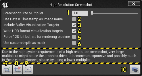 screenshot button for on mac led panel