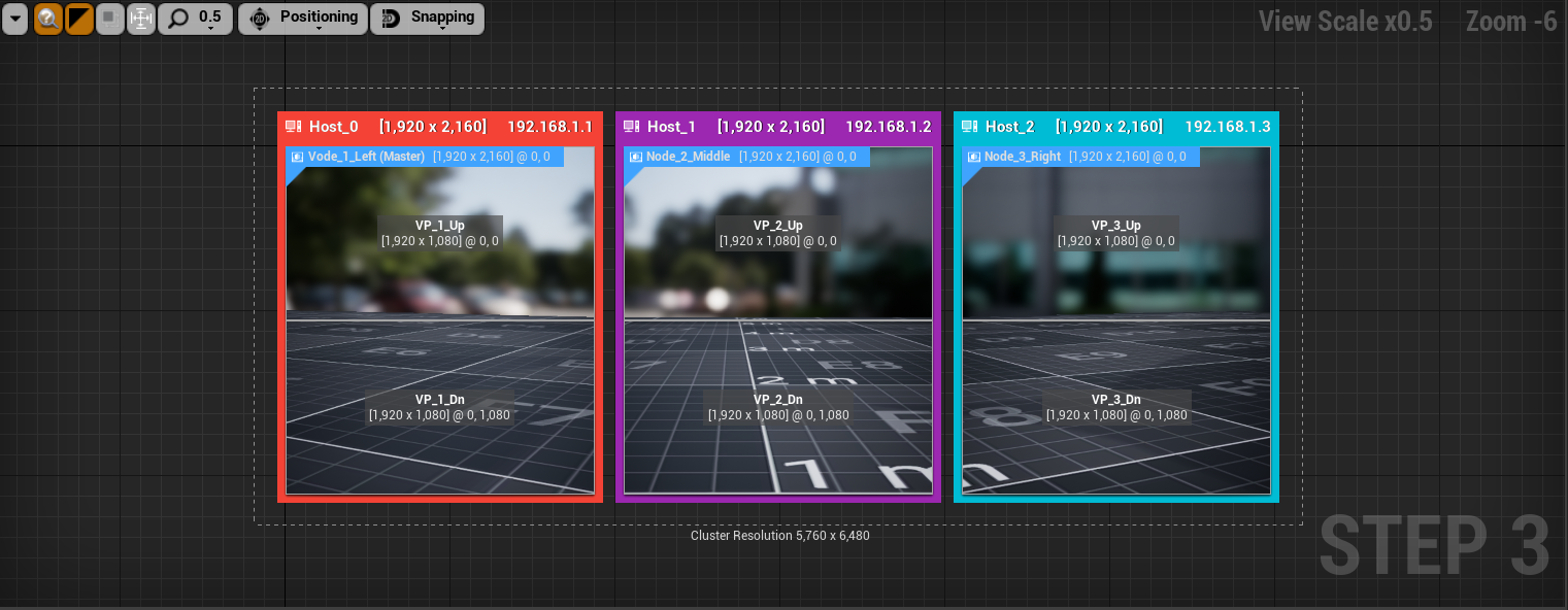 nDisplay 3D Config Editor | Unreal Engine Documentation
