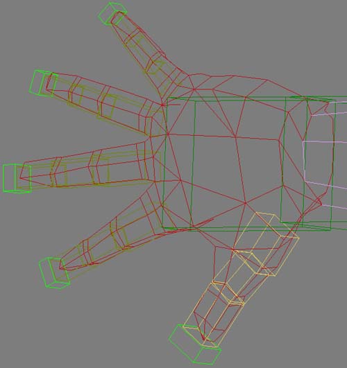 hand wireframe