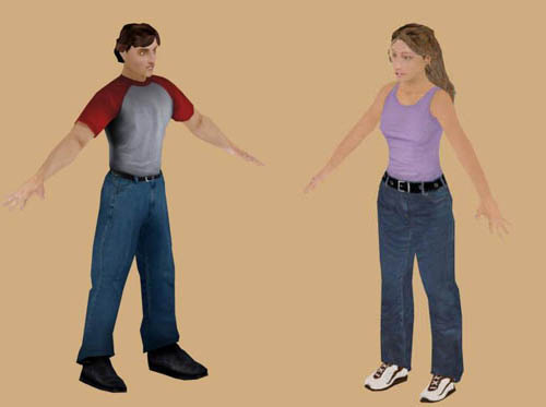 two character models